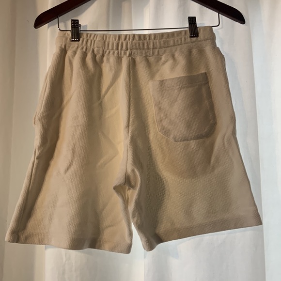 Zara Mens Cotton White Shorts White Size Small - Picture 2 of 8